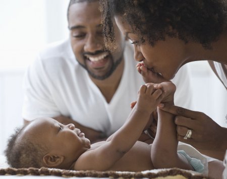 Parents with atopic baby