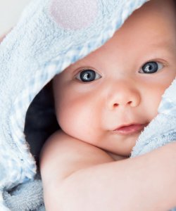 Baby after bath